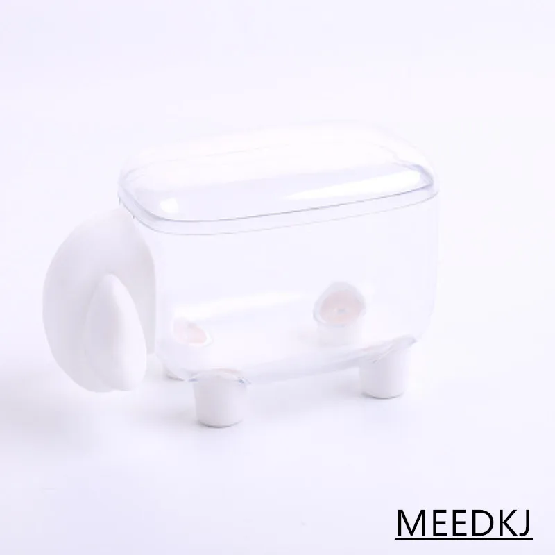 1 шт. креативный мини милый маленький бачок для хранения овечек пластиковый