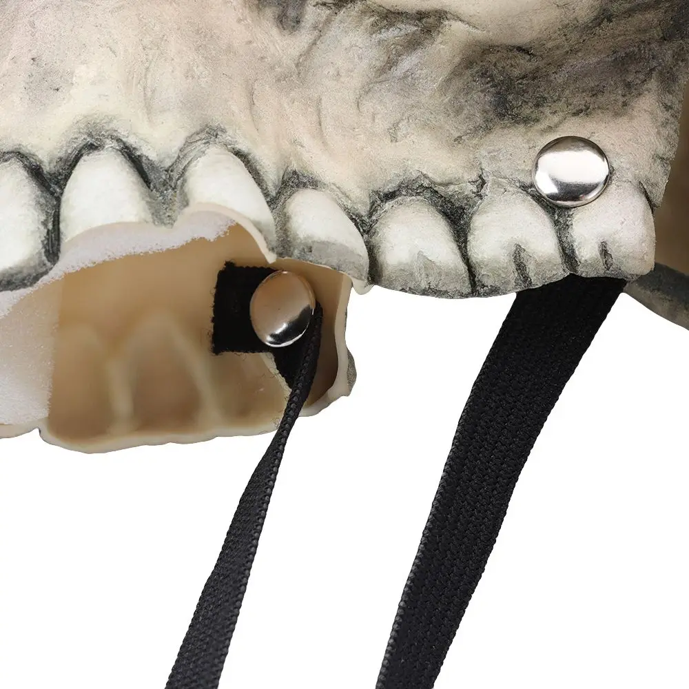 1 шт. новая жуткая маска на голову с черепом Хэллоуин подвижными челюстями для