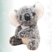 adorable simulation koala doll funny cartoon children for home office decoration birthday gift grey 18cm