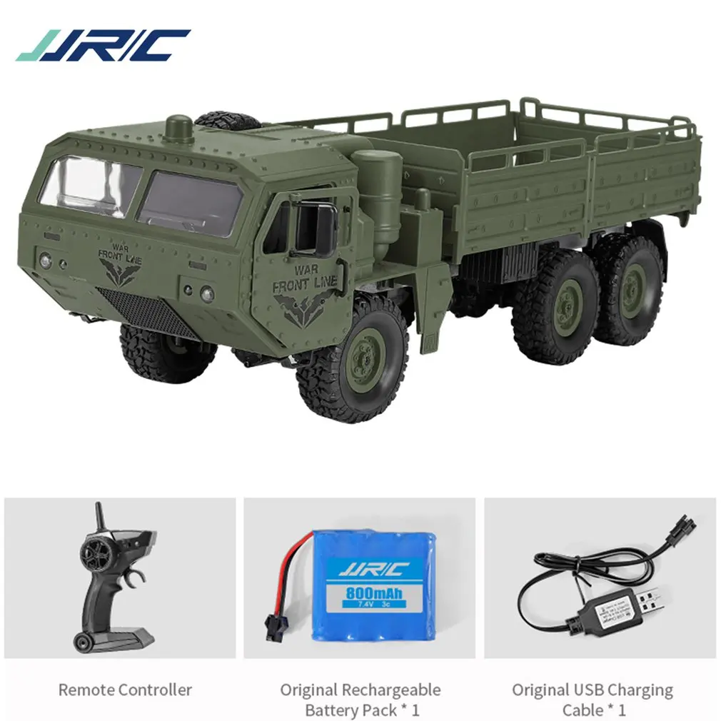 

RC Truck Car JJRC Q75 Remote Control Truck 1/16 6Wd 2.4G RC Military Trucks Army toys Electric vehicles toys VS Fayee FY004A