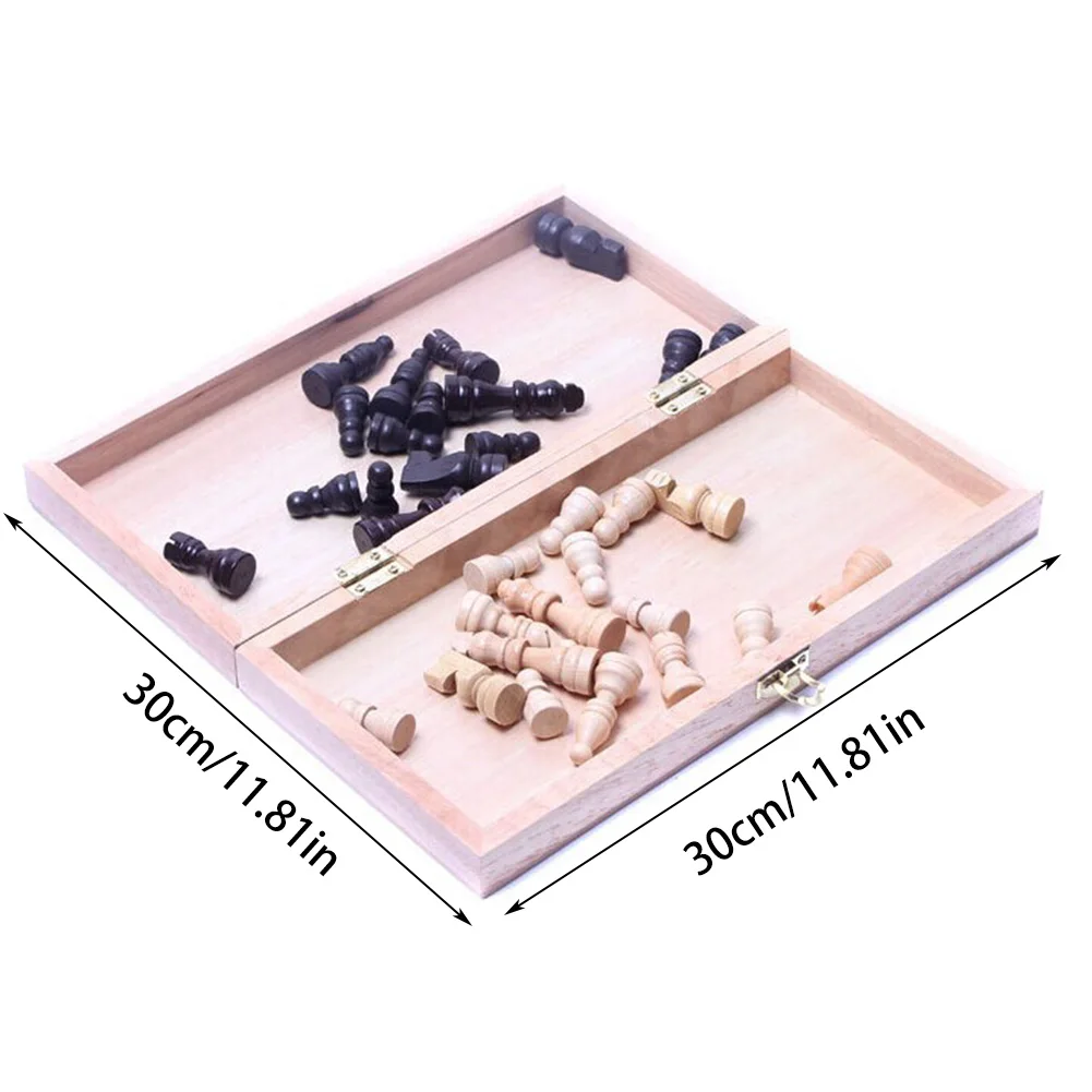 Portable Chess Children’s Educational Toys Folding Storage Wooden Parquet New Quality | Science