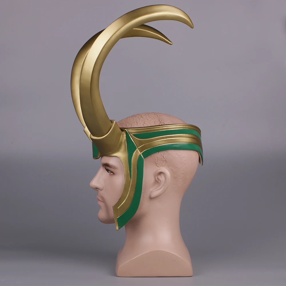 Костюм для косплея из фильма Тор 3 Ragnarok Loki Laufeyson ПВХ маска шлем реквизит на