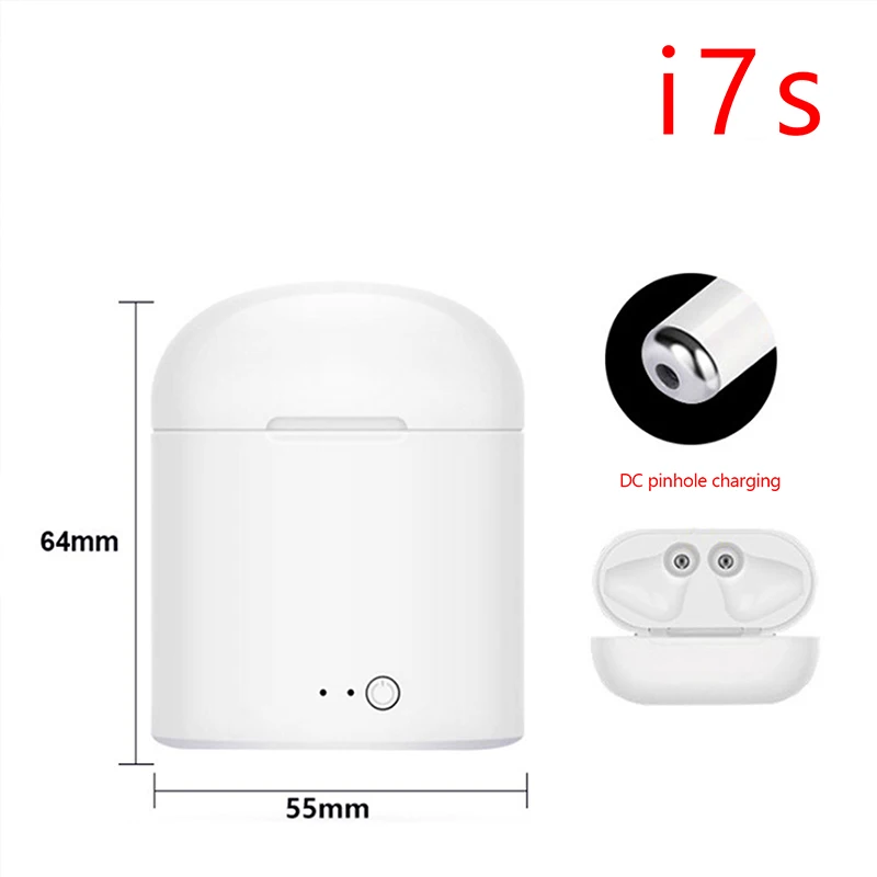 T14-i7s Беспроводные наушники с Bluetooth от UTHAI i9s TWS i11 i12 i13, беспроводные наушники с микрофоном, спортивные стерео наушники с зарядным устройством - Цвет: T14-i7s