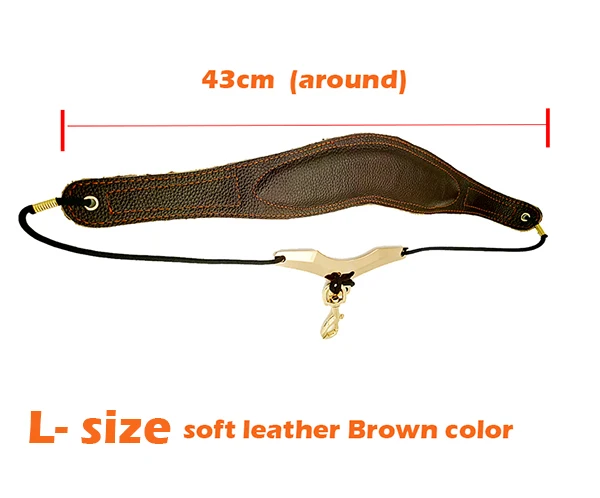 L size soft Brown 1 шт. Птицы дизайн Высокое качество Натуральная кожа тенор сопрано альт саксофон ремень Sax жгут ремень для саксофона - Цвет: L size soft Brown
