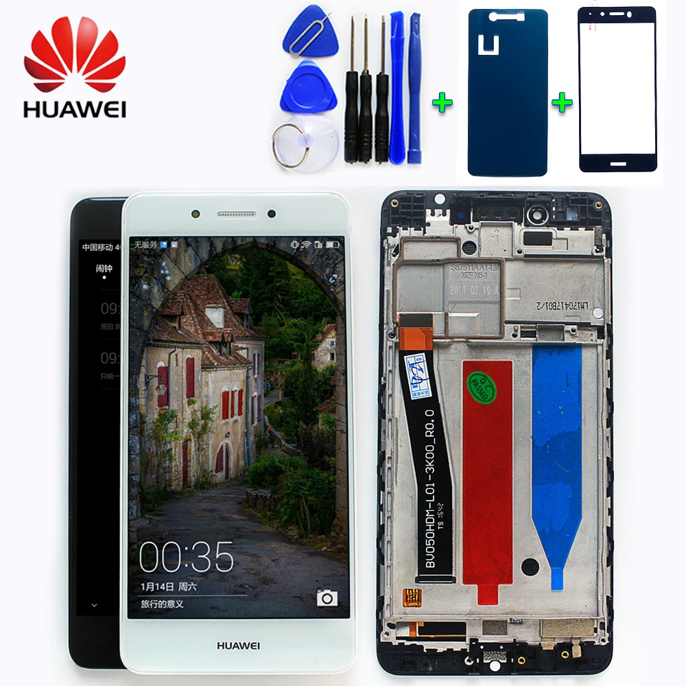 ЖК-дисплей для huawei Honor 6C DIG-L01/Nova Smart DIG-L21 DIG-L21HN кодирующий преобразователь сенсорного экрана в сборе рамка с бесплатными инструментами