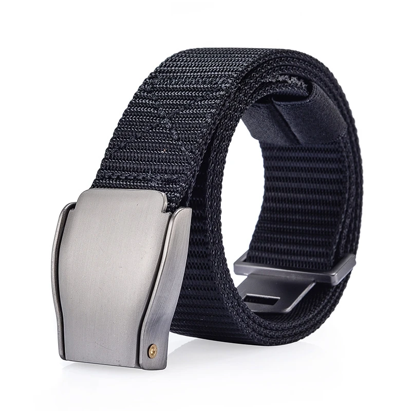 

Shengdelong belt men's automatic buckle canvas belt men's youth leisure student youth outdoor activity belt