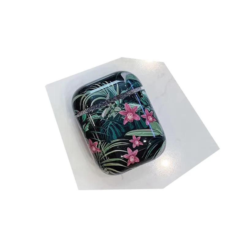 

Banana Leaf Case For Apple Airpods 1/2 Protective Cover Cute Wireless Bluetooth Earphone Hard Case Headphone Charging Box