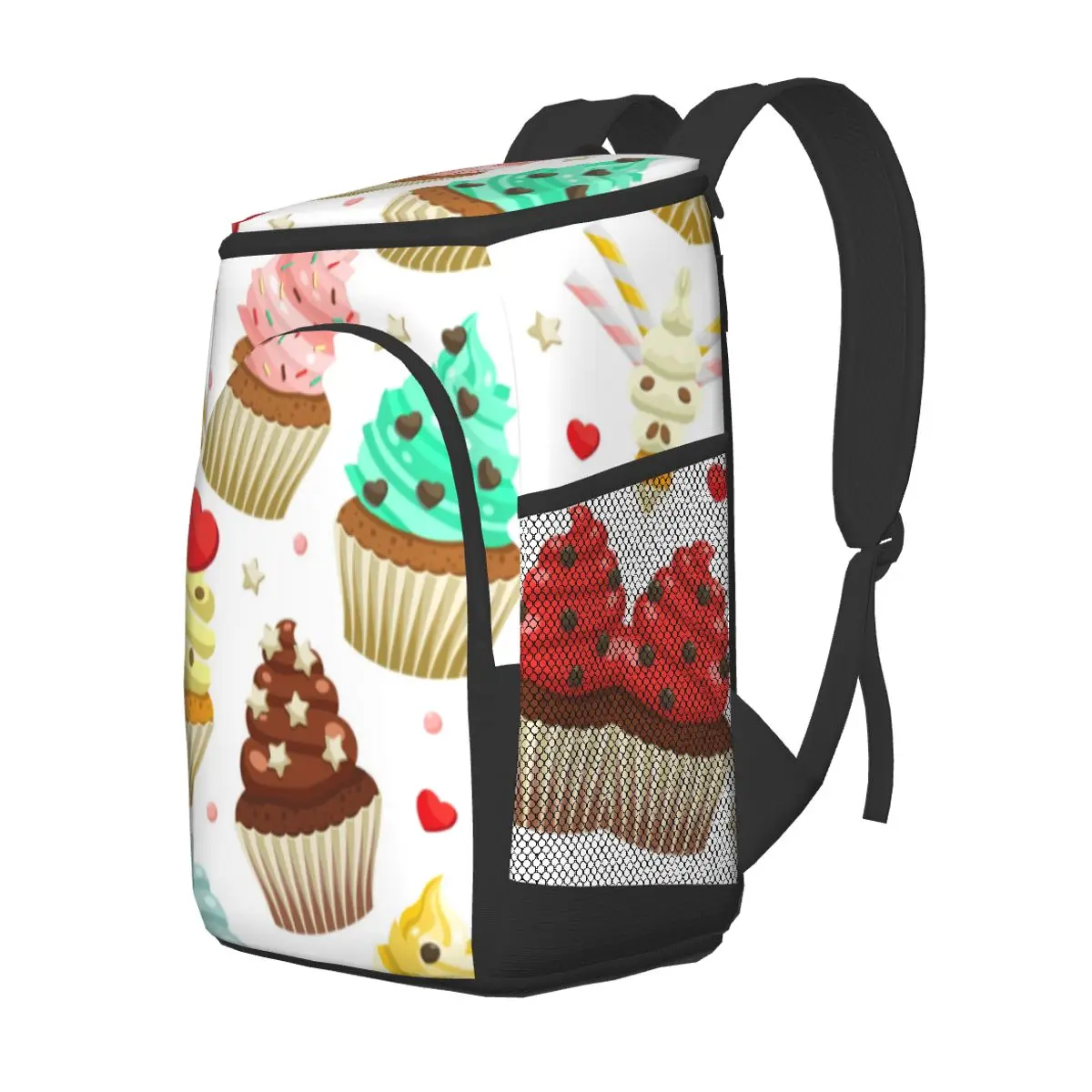 refrigerator bag cute cupcakes soft large insulated cooler backpack thermal fridge travel beach beer bag free global shipping