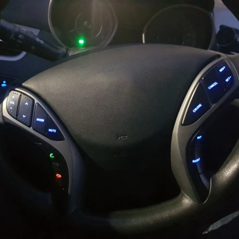 Круиз-контроль Музыкальный руль кнопки для Hyundai Elantra 2012-2015 AT 2012-2014 MT I30 Switch-12