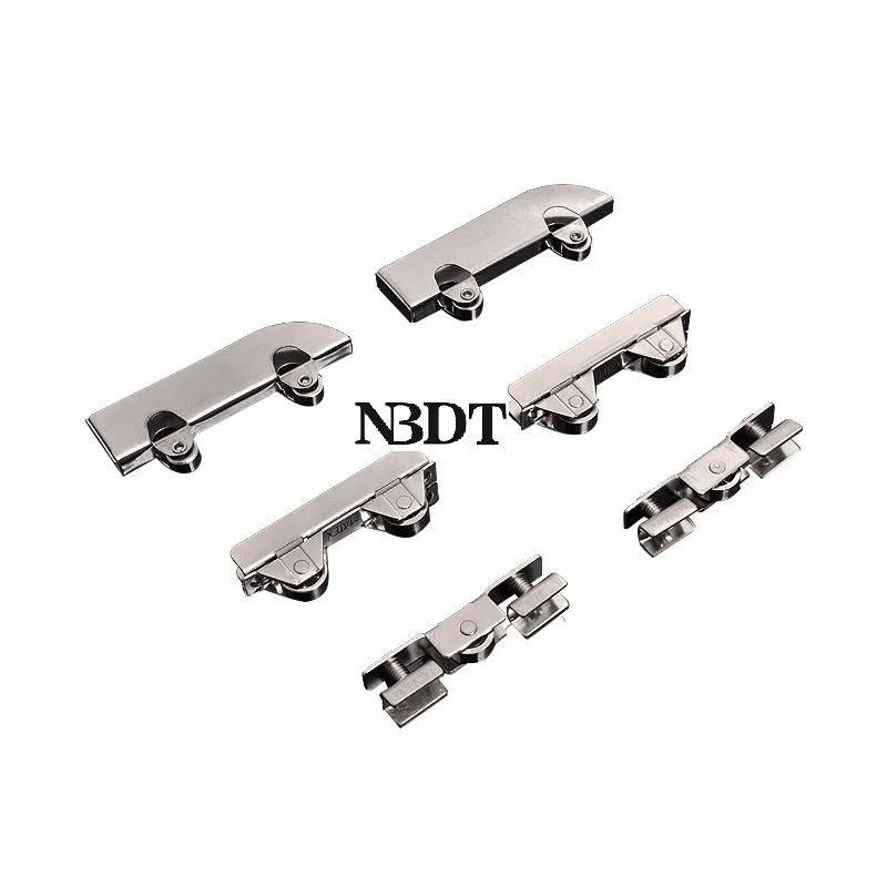 20 шт./лот стальная раздвижная 5 мм 6 стеклянная дверь колесо тандемный ролик