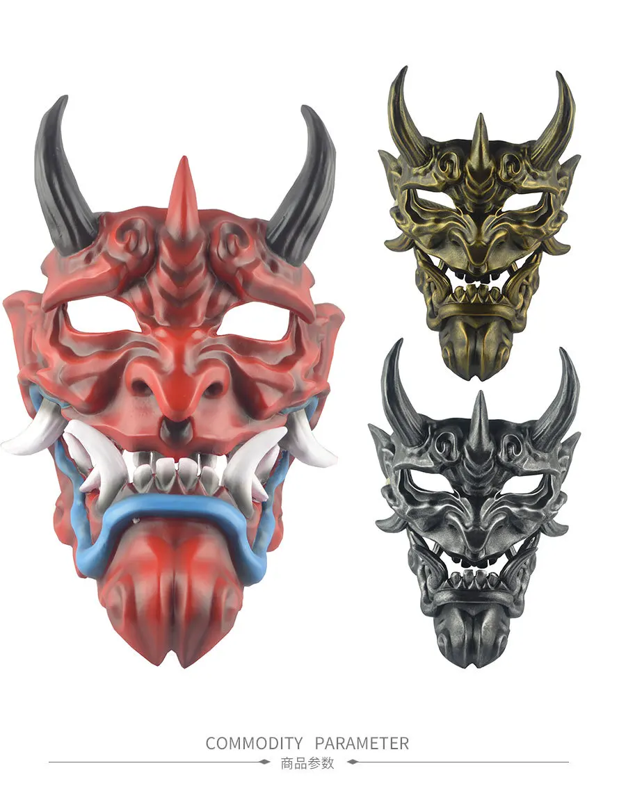 Маска ужаса Хэллоуина маска буддизма в японской тематике хання