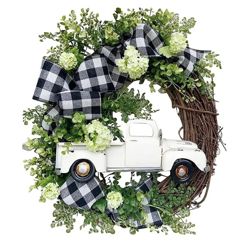 

Рождественское украшение, венок ручной работы, искусственный венок, дверь, подвесное окно, реквизит, украшение