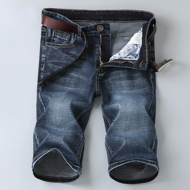 2019 мужские джинсовые шорты летние новые стильные тонкие эластичные обтягивающие