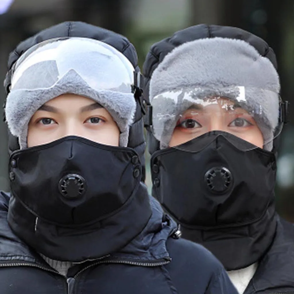 Ветрозащитная Лыжная Кепка 2019 Мужская и женская бархатная маска - Цена: 900,21 руб.