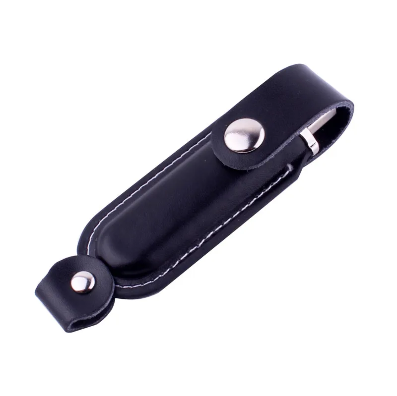 JASTER, новинка, металлическая кожаная флешка, usb флеш-накопитель, 64 ГБ, 32 ГБ, 16 ГБ, 8 ГБ, USB 2,0, карта памяти, флешки, u-диск, модный Меховой чехол - Цвет: Brown