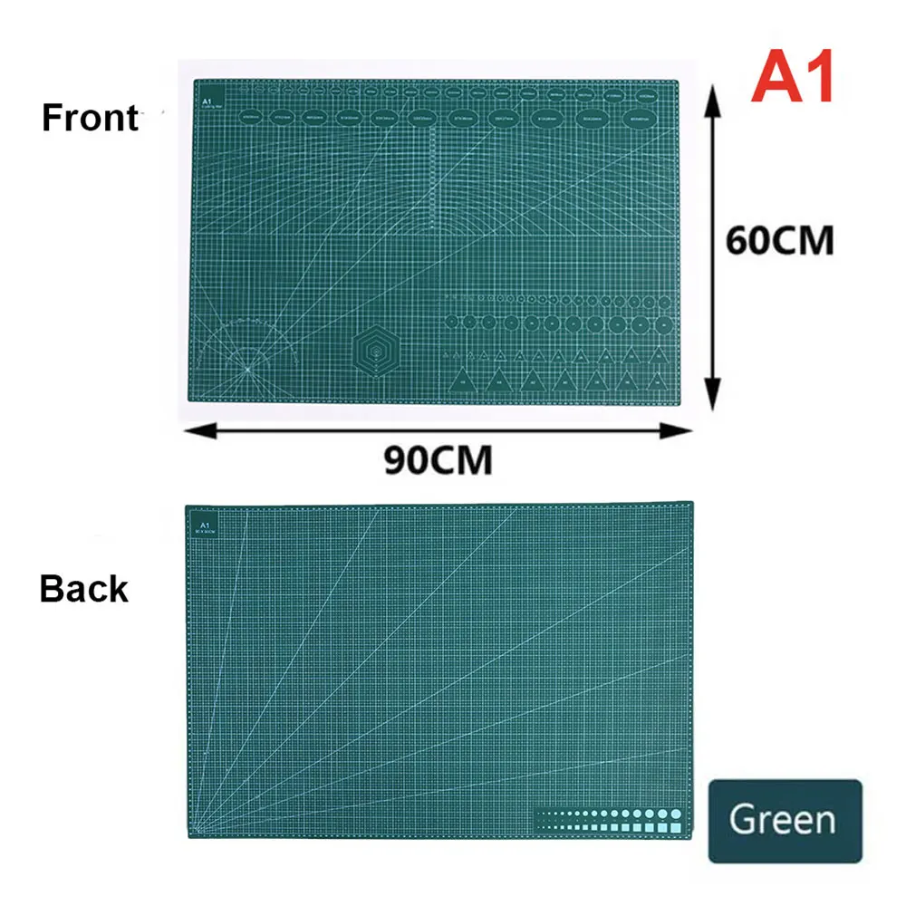 

INNE A1A2A3A4 PVC Cutting Pad Board Patchwork Sewing Tool DIY Leather Craft Double-Sided Self-Repairing Base Plate