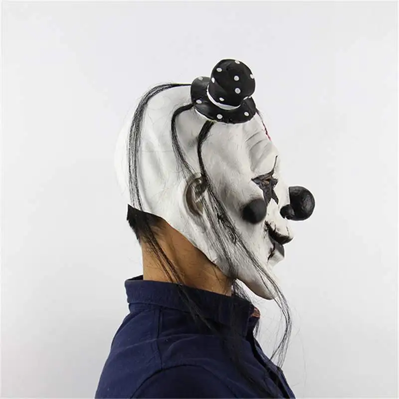 Унисекс пугающий дьяволенок маска клоуна латекс террор страшная забавная для