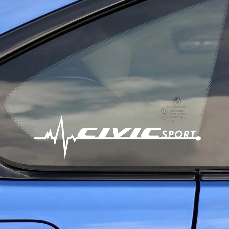 

Car Styling 2PCS Vinyl Creative Custom Car Windows Body Side Sports Sticker Decal Decoration For Honda Civic 2017 2018 2011