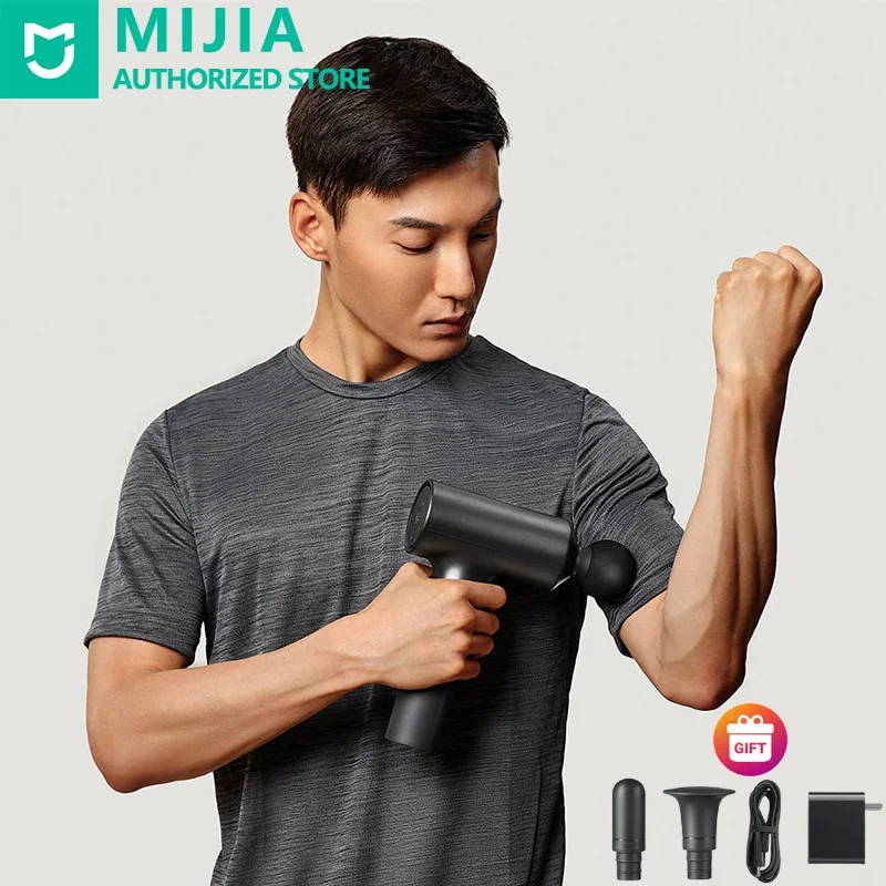 

Xiaomi Mijia Fascia Gun Muscle Relax Massager Gun Deep Tissue Percussion 32000R/min Rapid Pain Relief Electric Body Massager