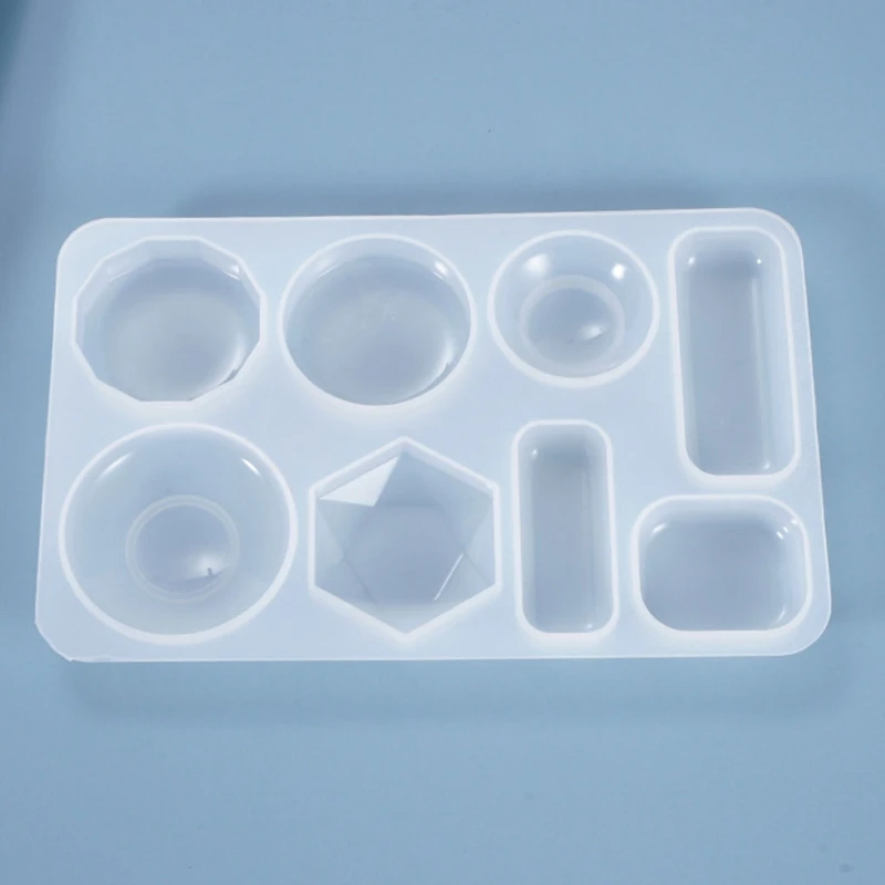 

Crystal Epoxy Resin Mold Geometric Earring Ear Pendant Casting Silicone Mould DIY Crafts Jewelry Making Tools