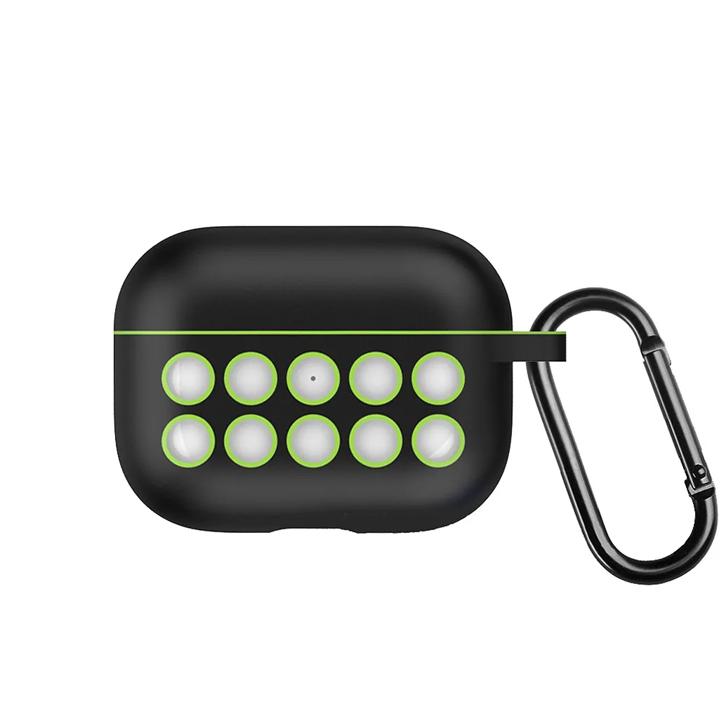 Беспроводной зарядный чехол для AirPods Pro 2019 силиконовый защитный с кольцом