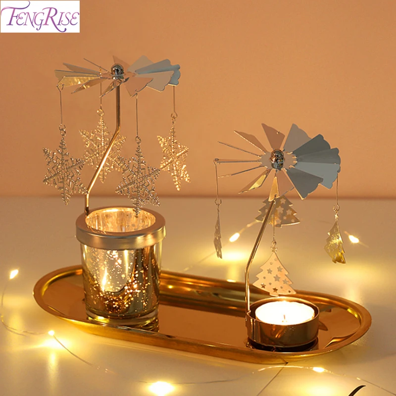 Металлический Рождественский подсвечник Снежинка лося рождественские