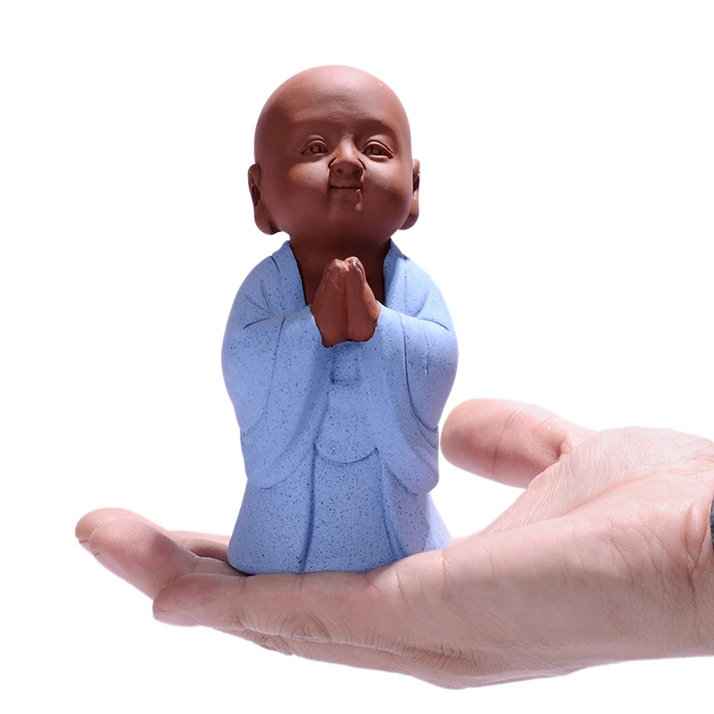 Маленькая милая статуя Будды статуэтка монаха тататагата Индия Йога мандала чай