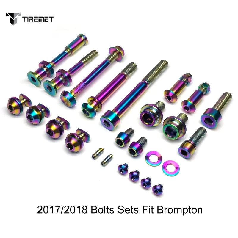 2018 титановые болты набор винтов для Brompton складная велосипедная гарнитура