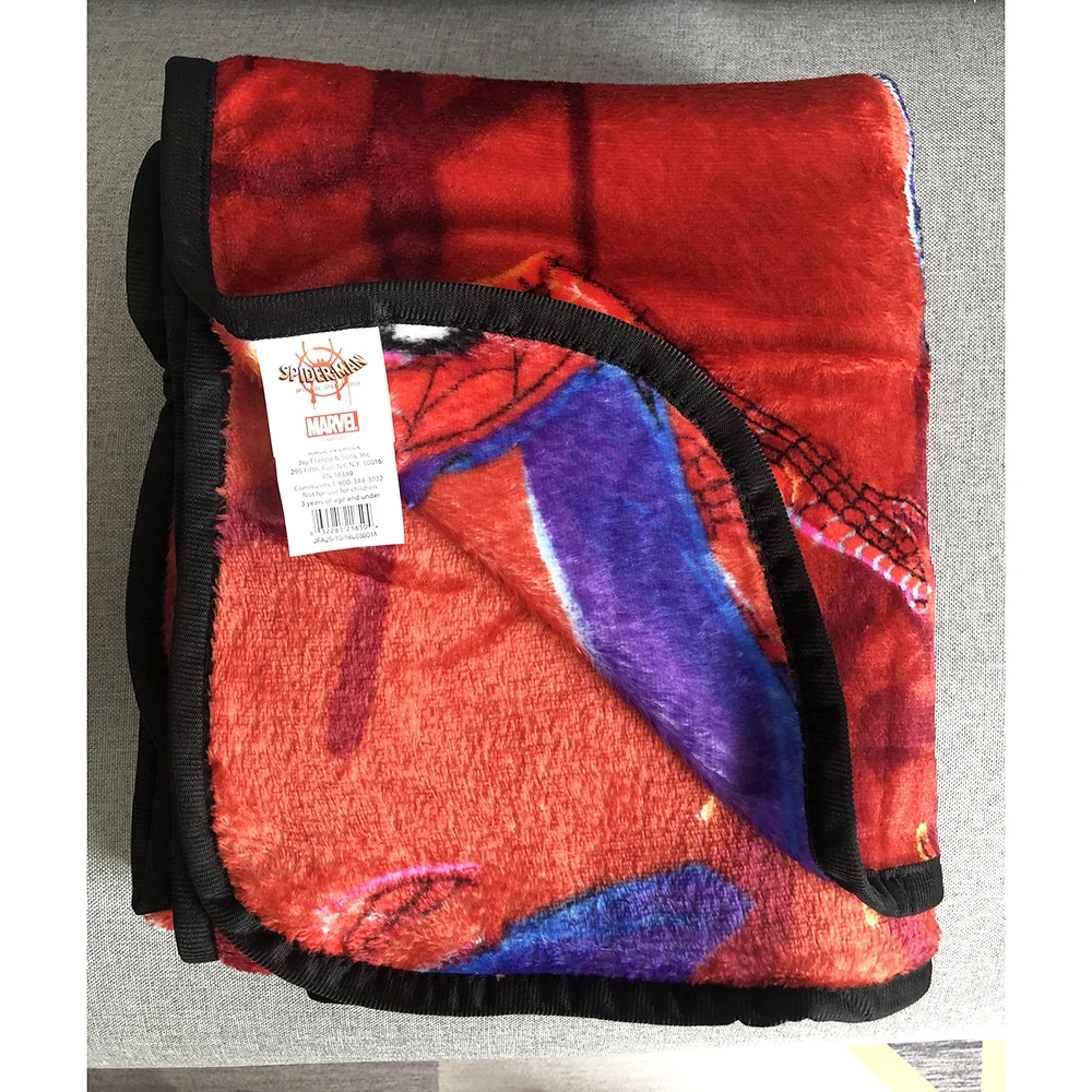Дисней мультфильм красный человек паук коралловый флис одеяло пледы для