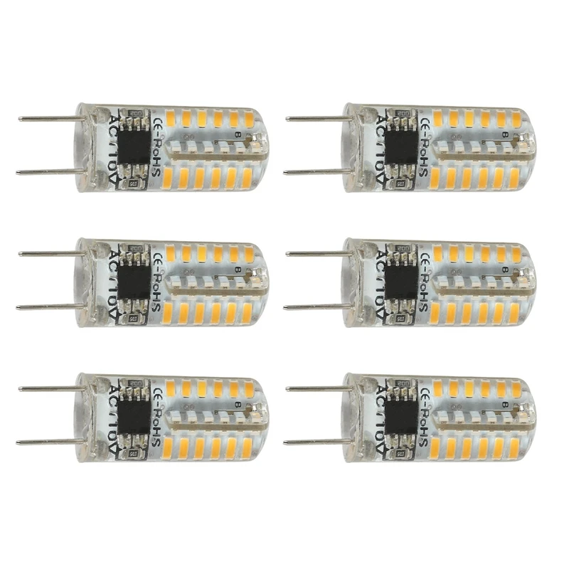 G8 LED Bulbs Dimmable 110V 3W Warm White 3000K 64 X 3014 SMD Energy Saving Light (20W Halogen Led Bulb Equivalent) fo | Дом и сад