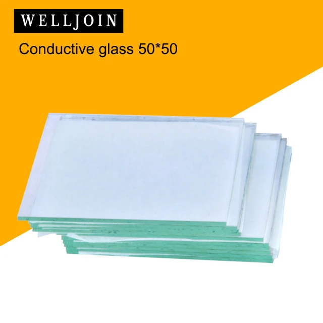 50x50x2.2mm 25pcs Lab Transparent Conductive Glass Fluorine Doped Tin Oxide (FTO) Coated Glass