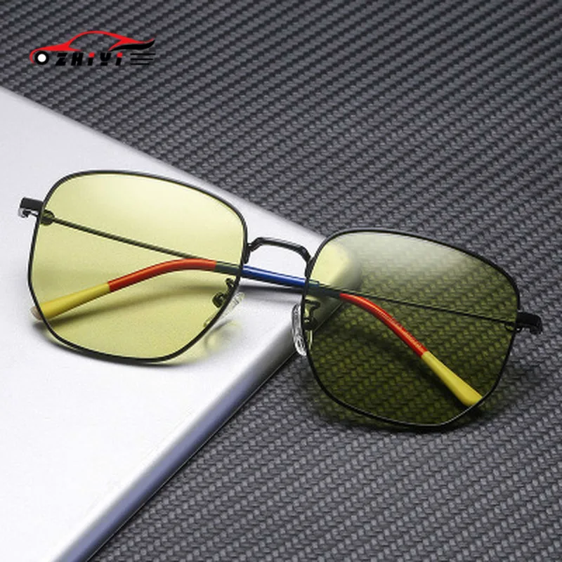 Солнцезащитные очки ZHIYI поляризационные фотохромные солнечные в стиле ретро для
