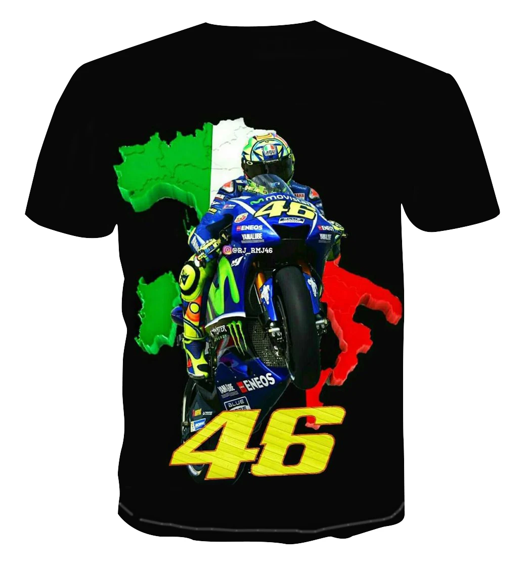 

2021 Fashion Men's 3D T shirt Street Casual Short sleeve 3D Print Motorcycle Pattern Short sleeve Fashion Funny Men's T shirt