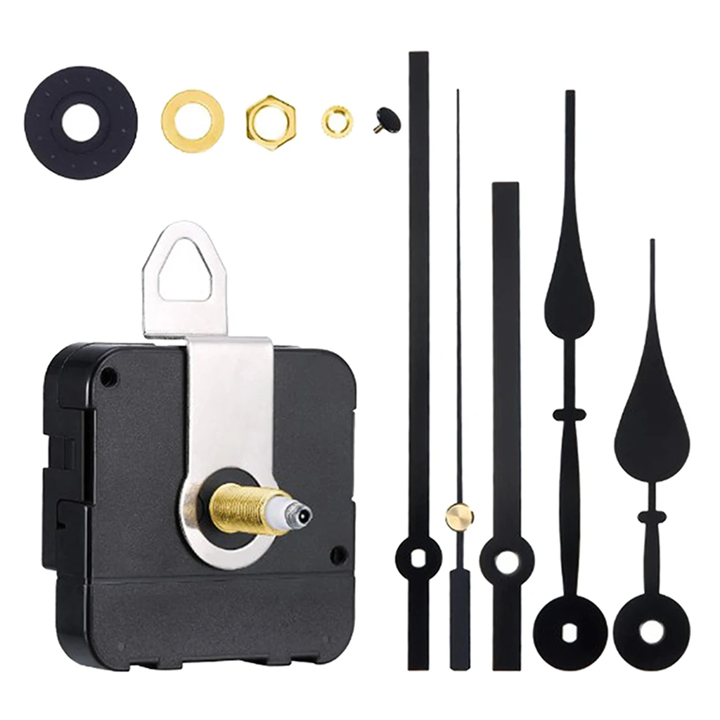 

Quartz Wall Clock Movement Mechanisms with Hands Clock Kit DIY Clock Replacement