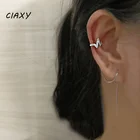 Клипса для ушей CIAXY, из серебра 925 пробы, для женщин