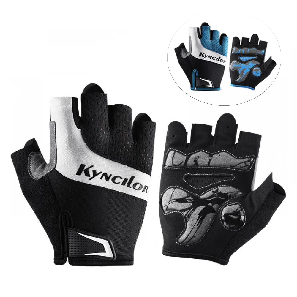 

Bicycle Half Fingers Cycling Gloves Sports Motorcycle Breathable Gloves Men and Women Anti-Shock Tactical Gym Cycling Equipment