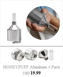 HONEYPUFF 50 мм 4 части CNC алюминиевый измельчитель металла табака травы Точильщик курительная дробилка Мы можем настроить ваш логотип
