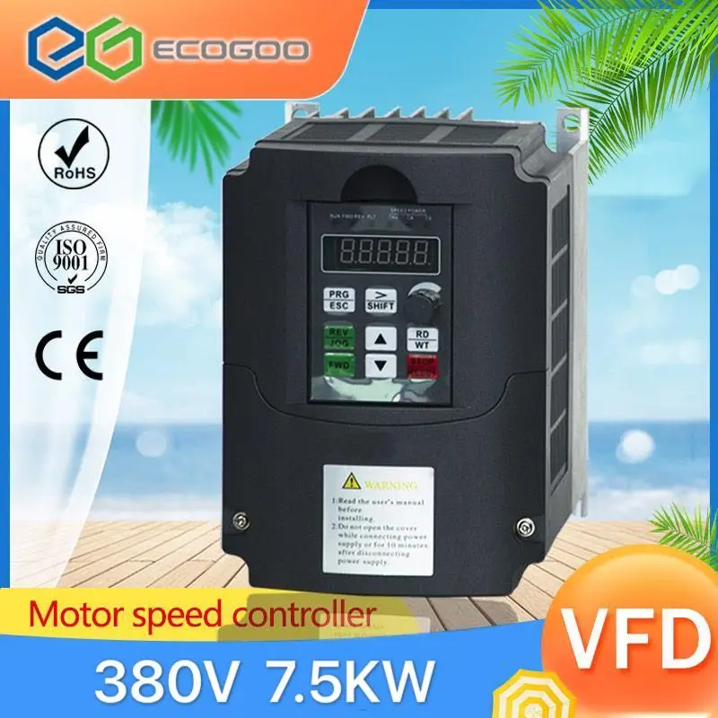 7500W 10HP Variable Frequency Drive Vector Control 400Hz vfd inverter for spindle/motor input 380V 3phase output 380 | Обустройство