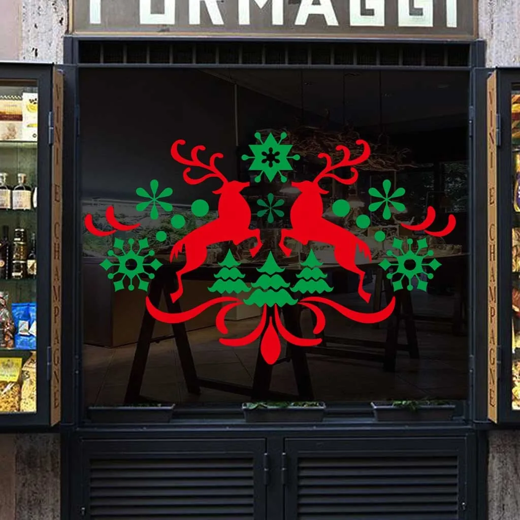 Веселый Рождественский фон наклейки на стену виниловые художественные стены