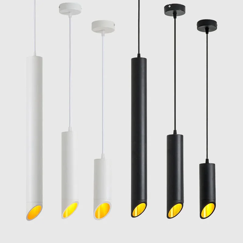 Цилиндрическая светодиодсветодиодный Подвесная лампа с регулируемой яркостью