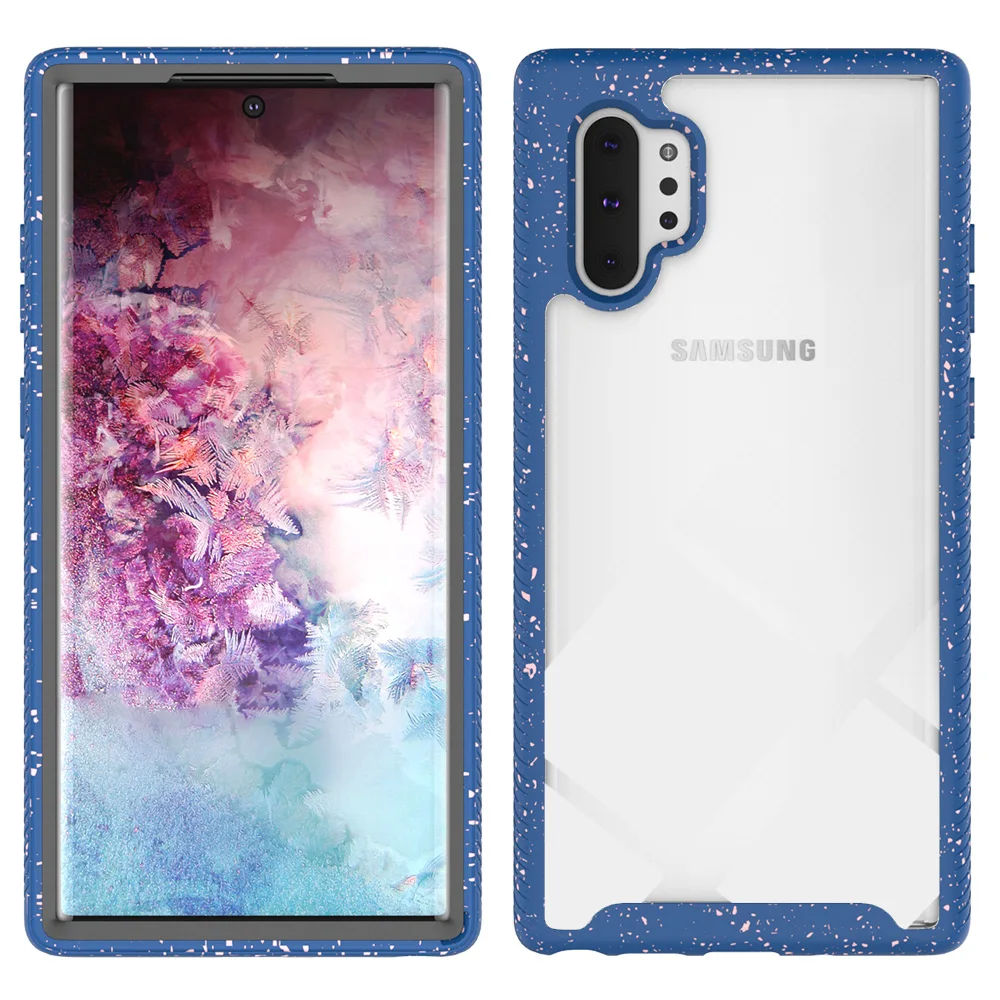 Для samsung Note 10 Note 10 Plus двухслойный чехол TPU бампер+ PC гибридная Защитная Броня чехол Note10 Note 10+ чехол противоударный - Цвет: 5