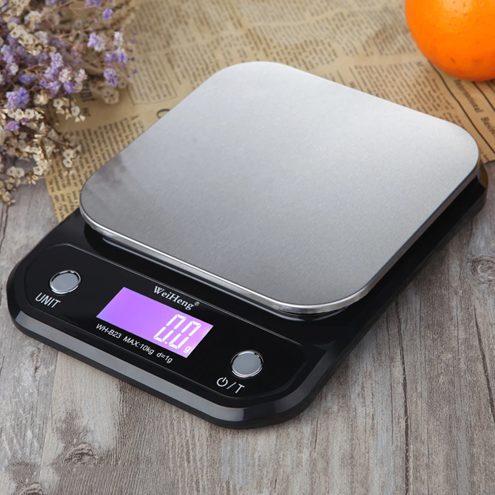 Цифровые кухонные весы максимальный вес 10 кг/22 фунта подсветка ЖК дисплей