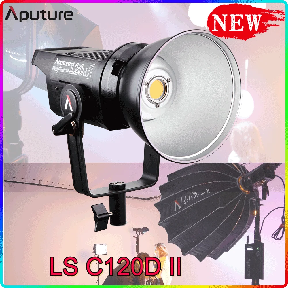 

Aputure LS C120d 120D II Daylight 180W LED Continuous V-Mount Video Light Photograpy Lamp CRI96 TLCI97+ Dual Power Supply Remote