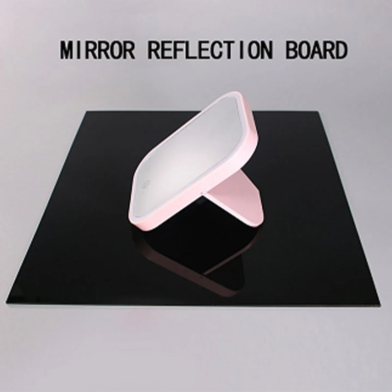 

Backdrop 40CM Mirror Reflection Board Acrylic White Black Stereo Reflector Board Photo Background Photography Props Accessories