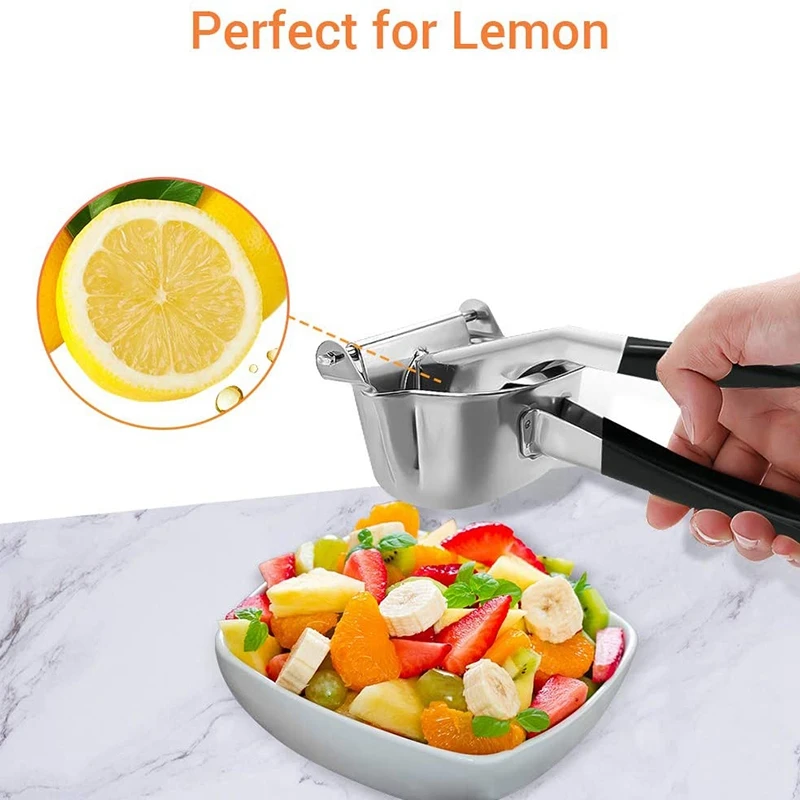 

Lemon Squeezer Manual Juicer Health Safety Anti Corrosion Stainless Steel Handheld Lime Citrus Orange Juicer Heavy Duty