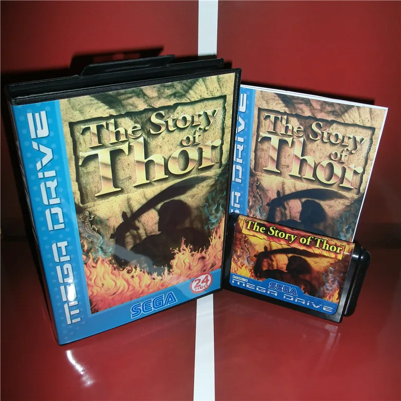 История Тора ЕС чехол с коробкой и руководством для Sega Megadrive Genesis игровая консоль