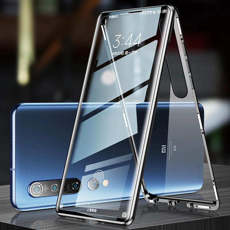 Магнитный чехол для Xiaomi 10 лет 11 Lite 5G CC9 Pro MIX2S MAX3 POCO X3 M3 металлический бампер Redmi Note K40