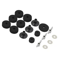 18 pcsset drum kit cymbal accessories felt padswing nutswasherspipe sleeves percussion musical instrument replacement parts