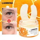 50 шт. LANBENA с витамином C антивозрастной укрепляющий маска для глаз, так же увлажняет кожу глаза гиалуроновой кислотой! Убирает темные круги под глазами, влаги, уход за кожей, Прямая поставка