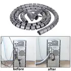 1 шт., 1,52 м, гибкий органайзер для спиральных кабелей